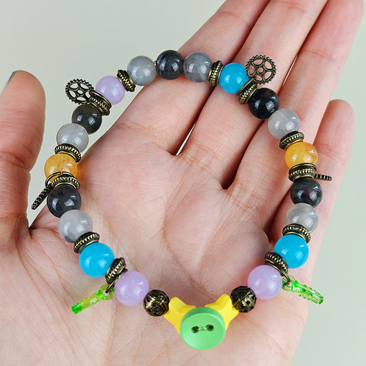 Bracelet talisman de la rêveuse – Vivy - Intuition, sérénité & magie intérieure (La Clairière des Âmes Ferrées)