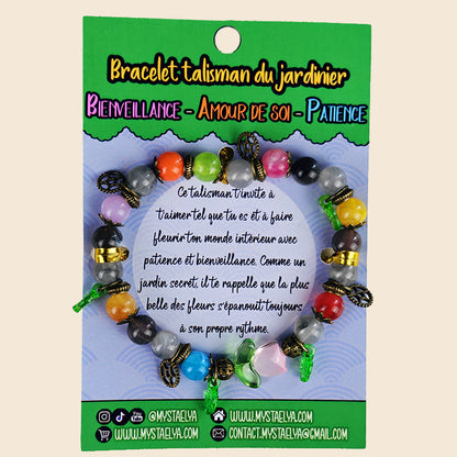 Bracelet talisman du jardinier – Oliver - Bienveillance, amour de soi & patience (La Clairière des Âmes Ferrées)