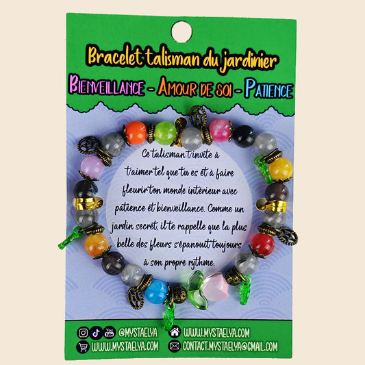 Bracelet talisman du jardinier – Oliver - Bienveillance, amour de soi & patience (La Clairière des Âmes Ferrées)