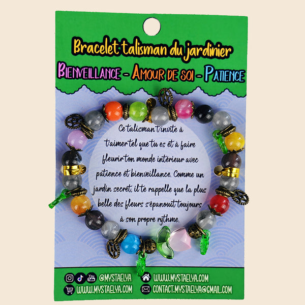 Bracelet talisman du jardinier – Oliver - Bienveillance, amour de soi & patience (La Clairière des Âmes Ferrées)