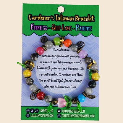 Bracelet talisman du jardinier – Oliver - Bienveillance, amour de soi & patience (La Clairière des Âmes Ferrées)