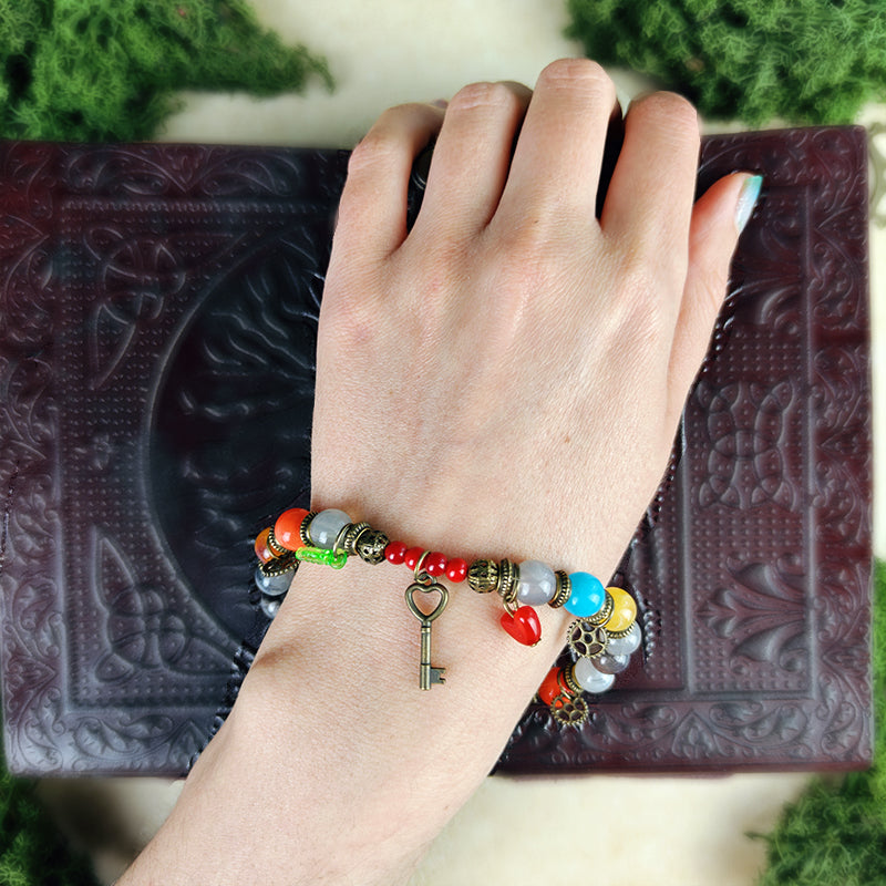 Bracelet talisman de l'inventeur – Sparky - Créativité, ingéniosité, énergie (La Clairière des Âmes Ferrées)