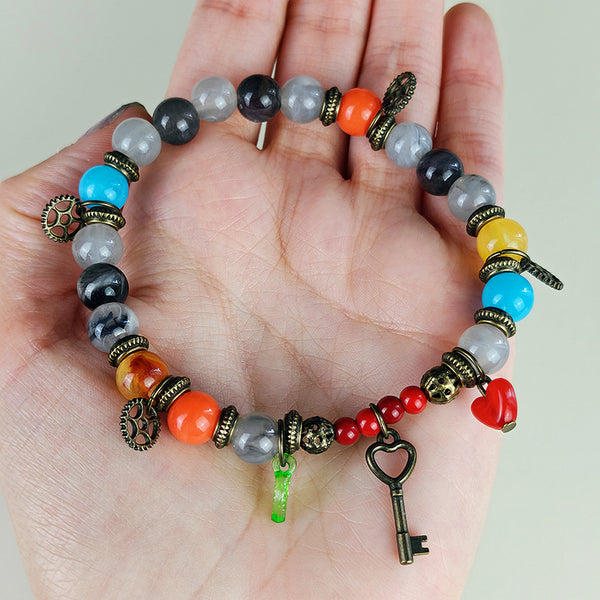 Bracelet talisman de l'inventeur – Sparky - Créativité, ingéniosité, énergie (La Clairière des Âmes Ferrées)