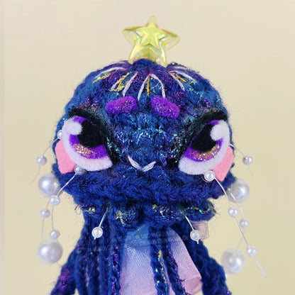 Byeol - Poupée d'art au crochet - La méduse étoilée (Pièce unique)