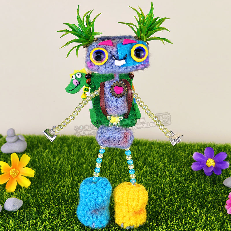 Pixy - Créature à adopter - La petite exploratrice de Mystaelya (pièce unique, La Clairière des Âmes Ferrées)