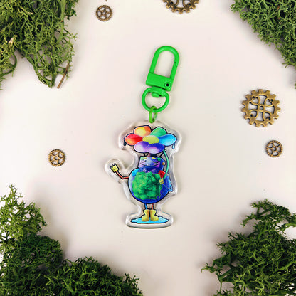 Porte-clés mystère Robots sous la pluie – 4 designs + 1 secret - Pixy & Mochi, Sparky, Vivy, Oliver (La Clairière des Âmes ferrées)