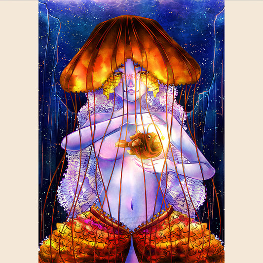Illustration “Be the light - Sois la lumière” – Illustration imprimée A5 / A4