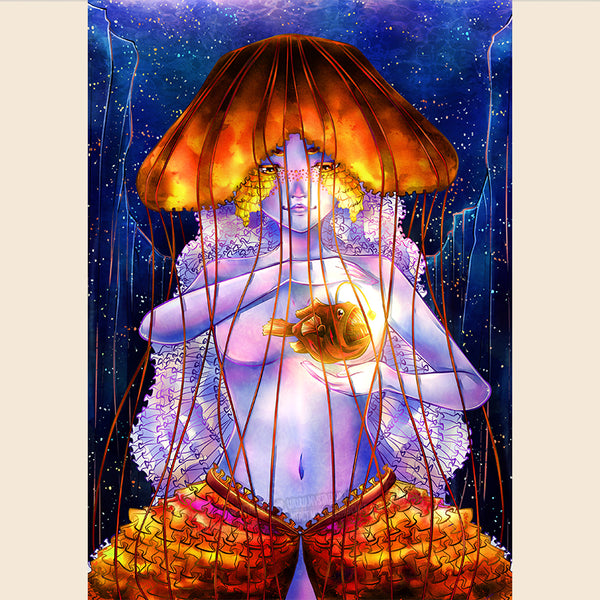 Illustration “Be the light - Sois la lumière” – Illustration imprimée A5 / A4
