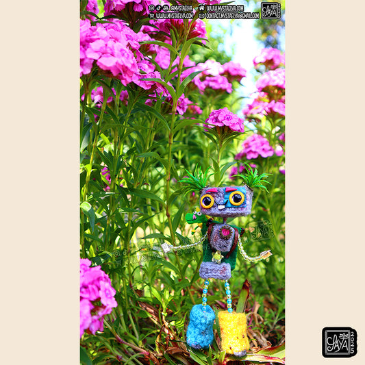 Photographie "Pixy & Mochi en exploration" – Tirage A5 / A4 kawaii fantasy steampunk (La Clairière des Âmes Ferrées)