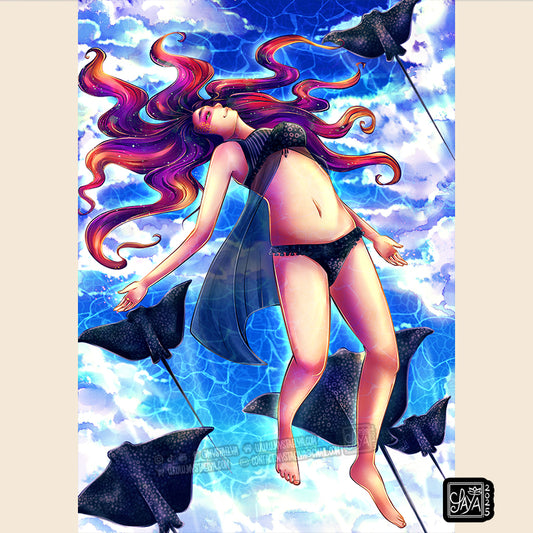 Illustration “Spread your wings - Déploie tes ailes” – Illustration imprimée A5 / A4