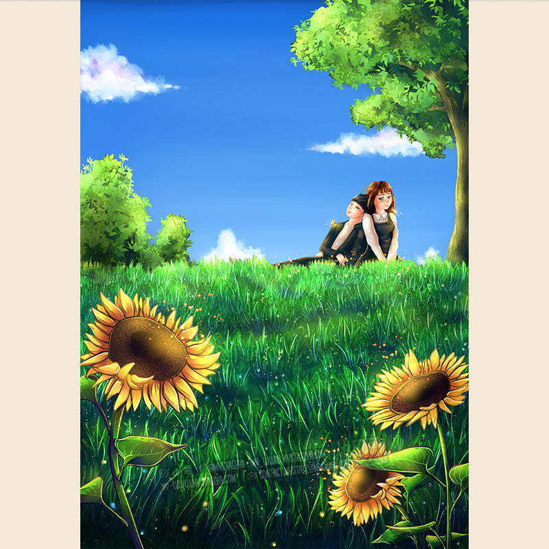 Illustration “Happiness – Bonheur” – Illustration imprimée A5 / A4